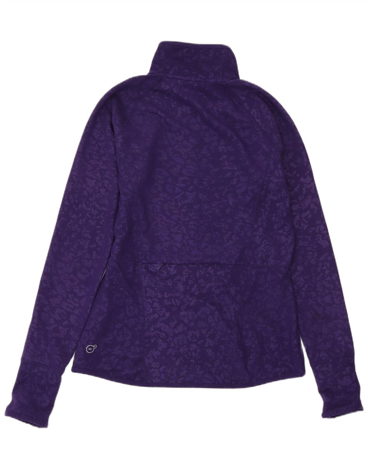 PUMA Veste de survêtement pour femme UK 44 Large Violet Animal Print Polyester