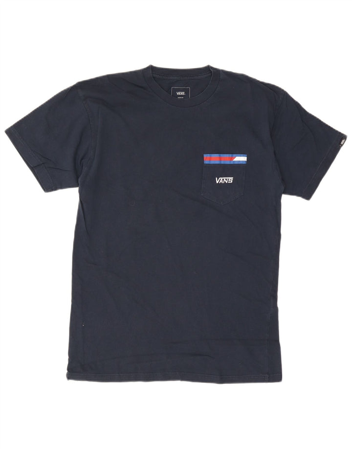 VANS T-shirt coupe classique pour homme en coton bleu marine moyen