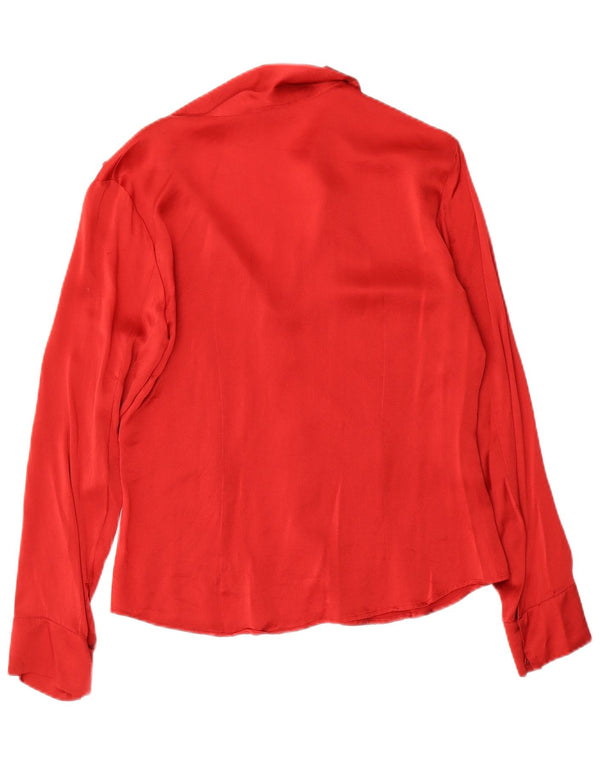 Marella Chemise Chemisier Femme UK 14 Large Rouge