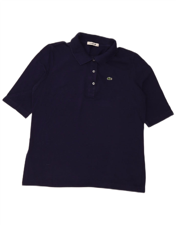 Lacoste Polo Femme Taille 44 Grand Bleu Marine Coton