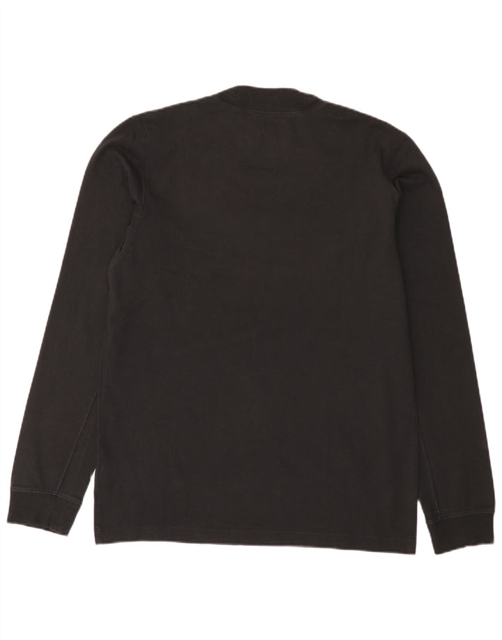 ADIDAS Haut graphique à manches longues pour hommes Petit coton noir