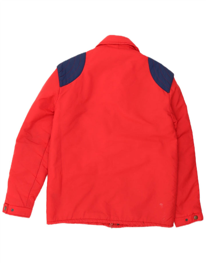 Sportitalia Veste rembourrée pour homme UK 38 Medium Rouge Colourblock