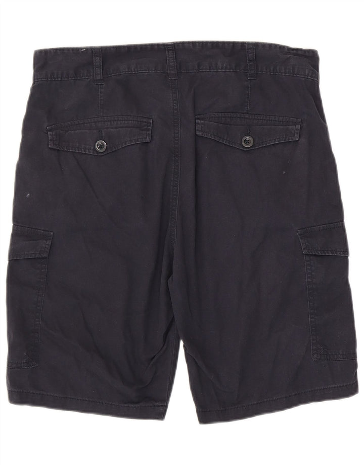 MOUNTAIN WAREHOUSE Short Cargo Homme W32 Coton Bleu Marine Moyen