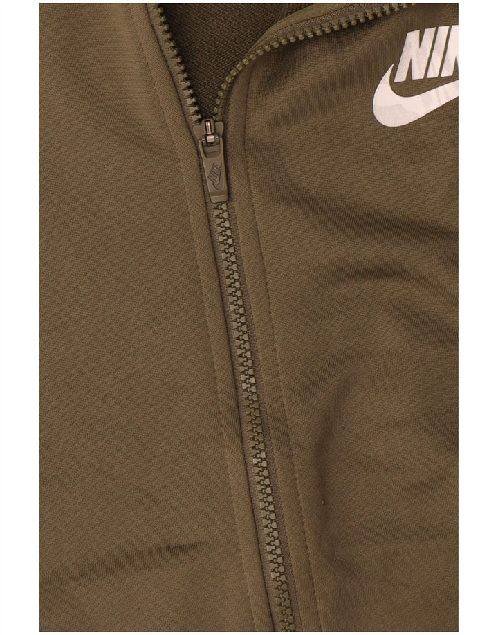 Veste de survêtement Nike pour garçon 13-14 ans XL Kaki Colourblock Polyester
