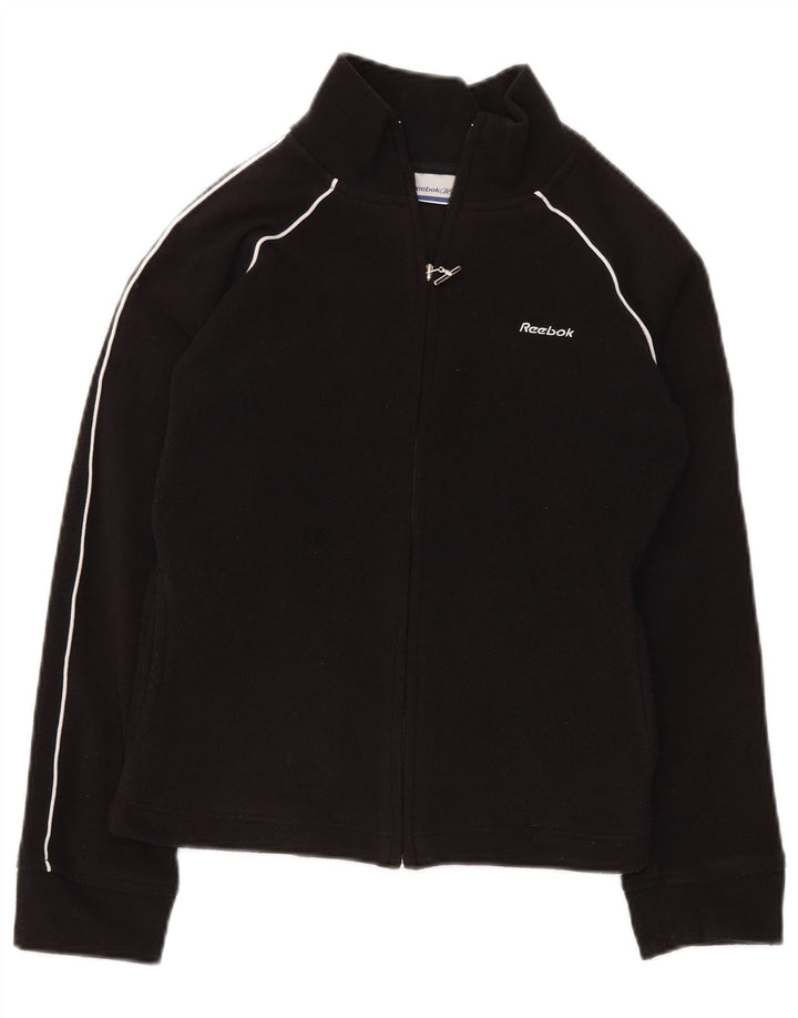 REEBOK Veste Polaire Femme UK 10 Small Noir Polyester