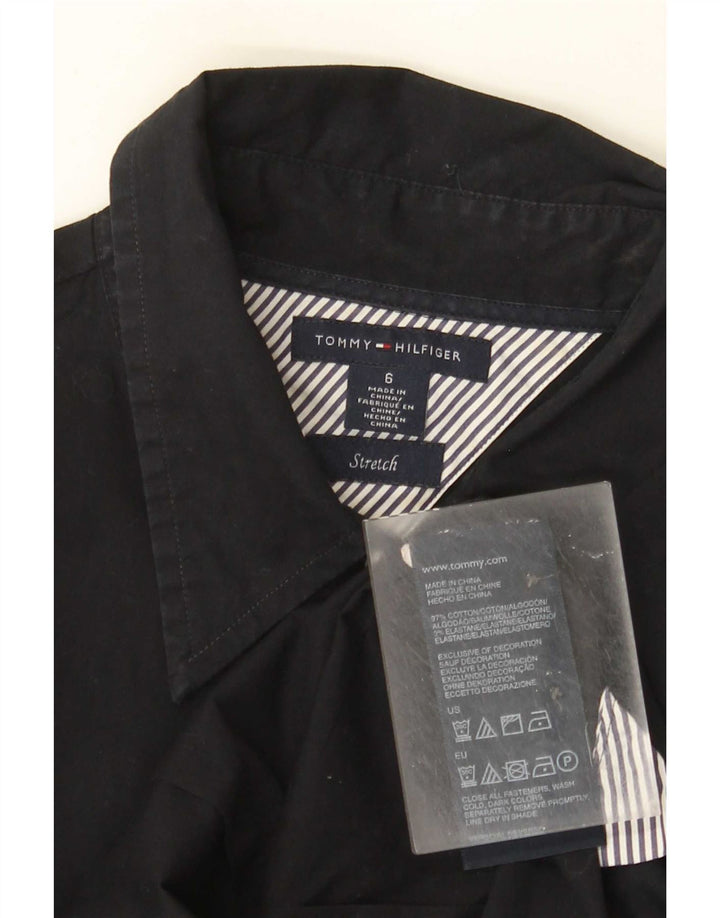 Tommy Hilfiger Chemise Femme US 6 Medium Noir Coton
