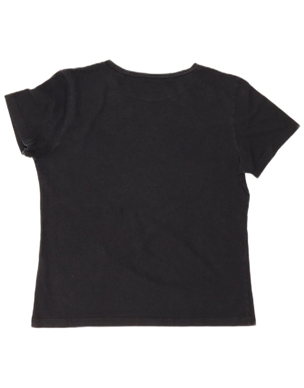 VANS T-Shirt Femme Top UK 18 XL Noir Coton