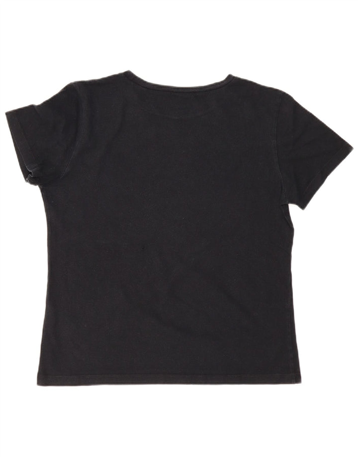 VANS T-Shirt Femme Top UK 18 XL Noir Coton