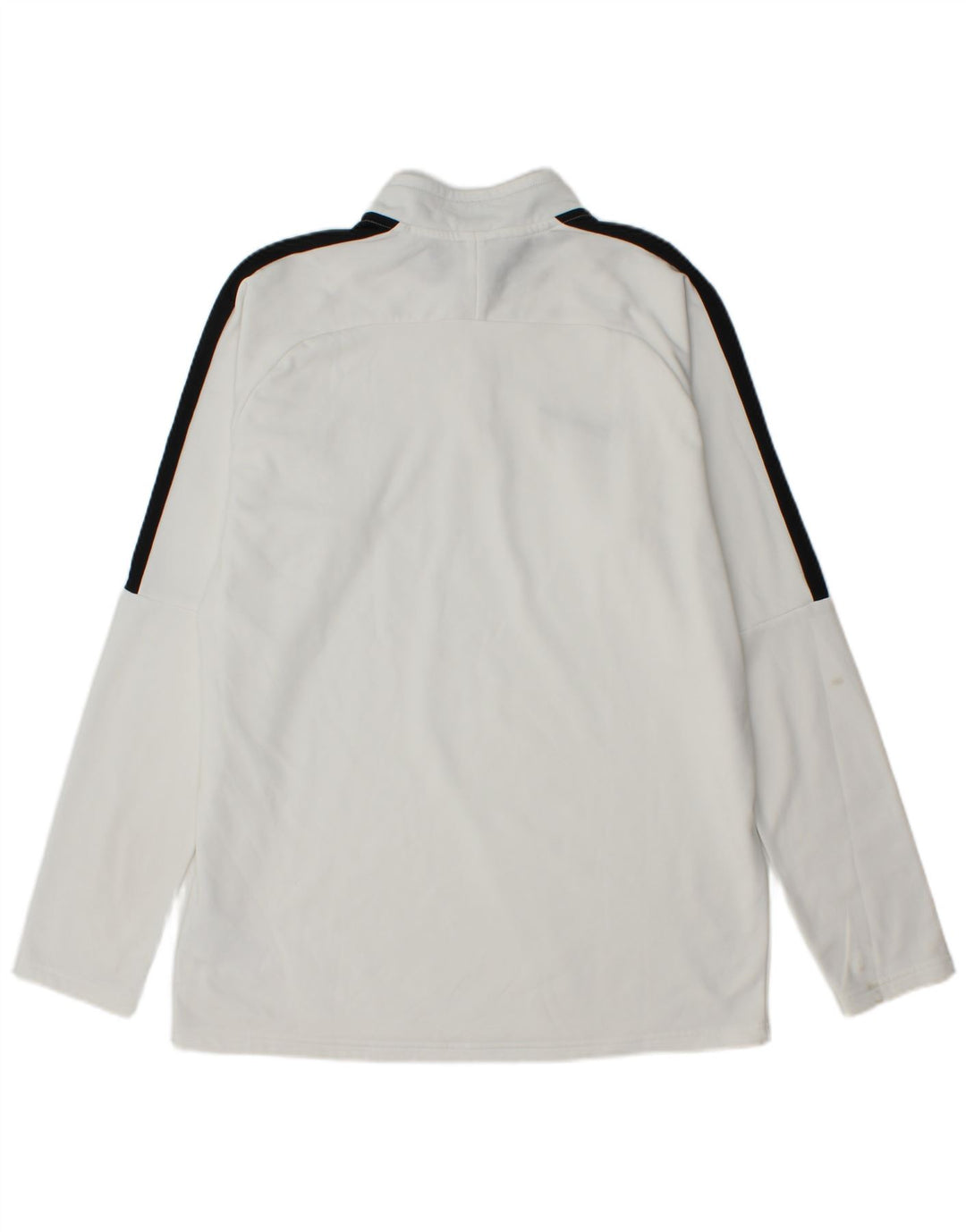 Nike Haut de survêtement Dri Fit à col zippé pour homme - Grand color block blanc