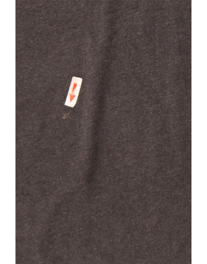 Hugo Boss Homme T-Shirt Top Gris Moyen Coton