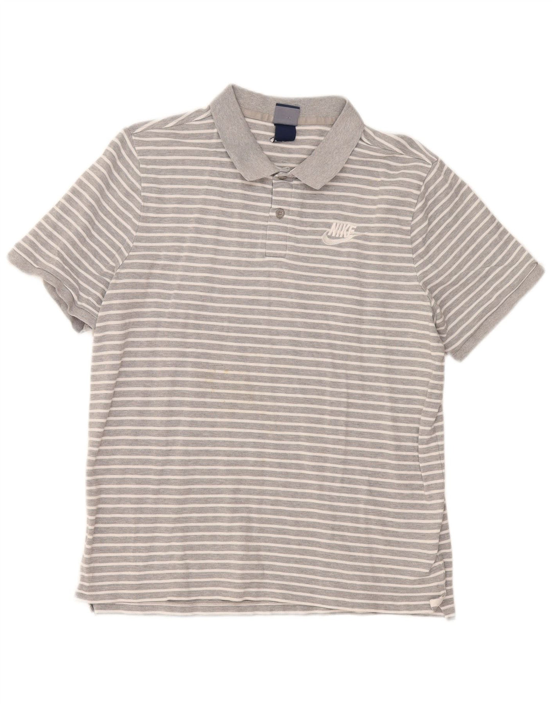 Polo Nike Homme XL Gris Rayé Coton
