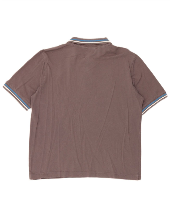 Kappa Polo Homme Gris Moyen Coton