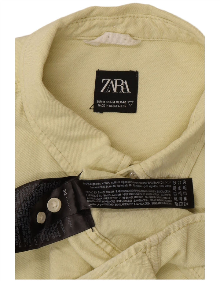 Chemise Zara Homme Coton Jaune Moyen