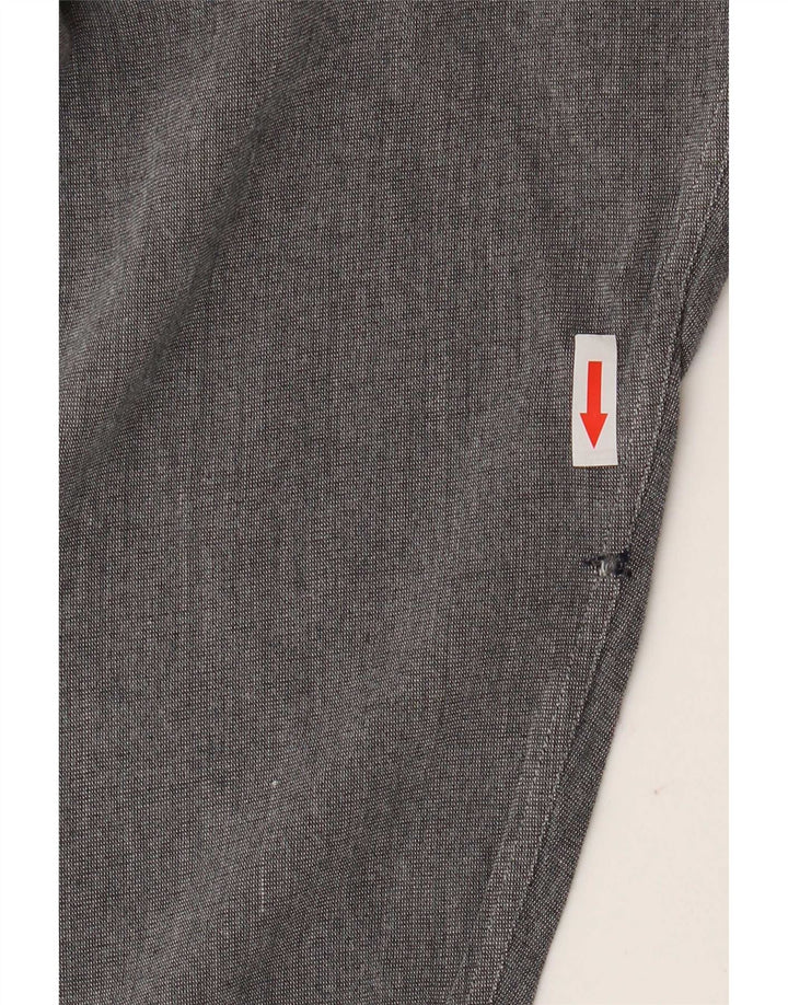 Trussardi Chemise XL Gris Viscose Homme
