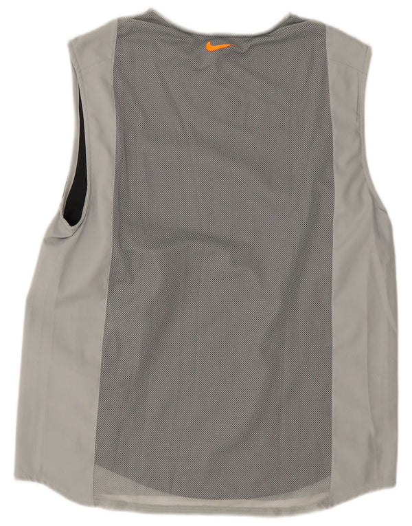 Nike Hommes Débardeur UK 39/41 Gris Moyen Colorblock Polyester