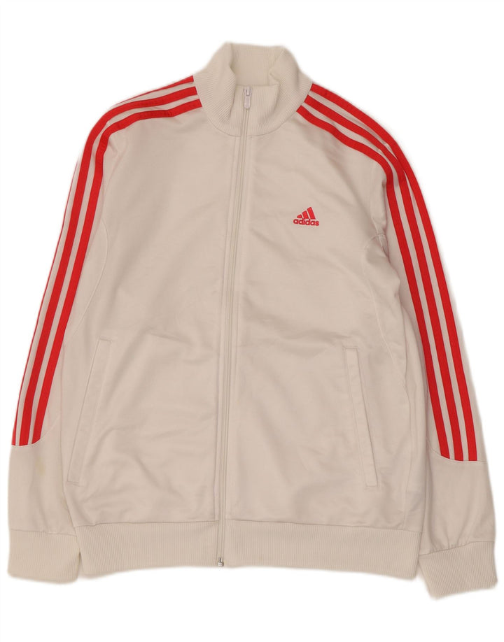 ADIDAS Veste de Survêtement Garçon 13-14 ans Blanc Polyester