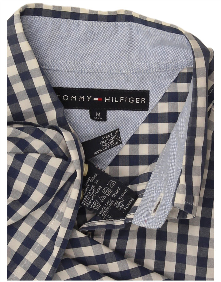 Tommy Hilfiger Chemise Homme Bleu Marine Moyen Vichy Coton