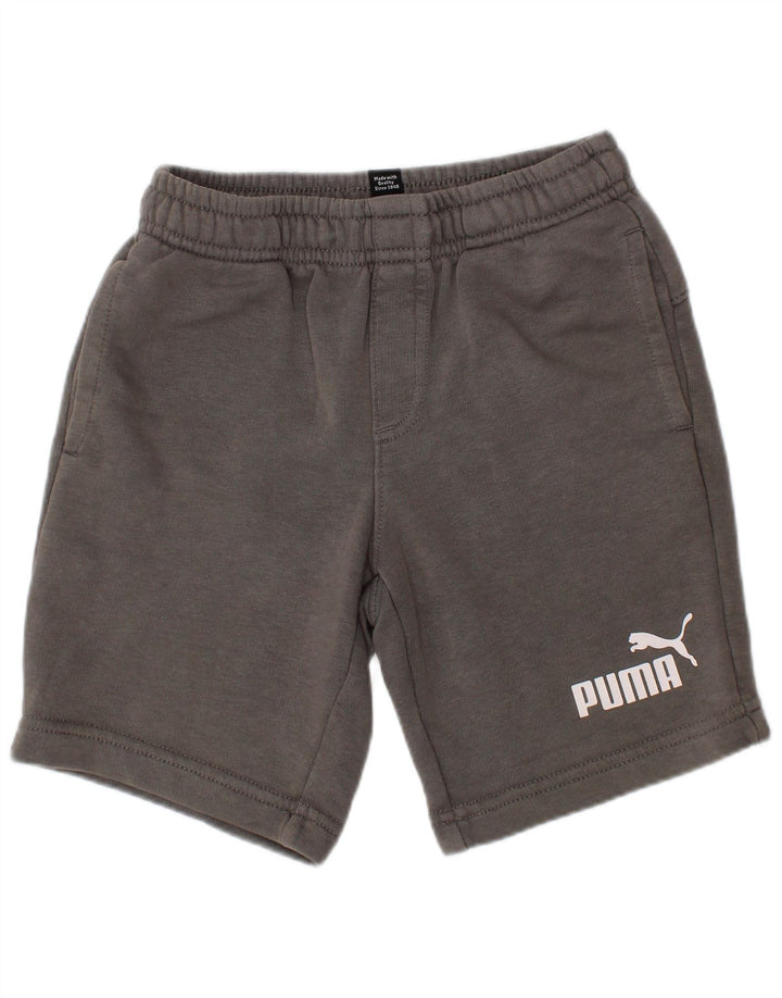 PUMA Boys Graphic Sport Shorts 5-6 Years  Grey Cotton