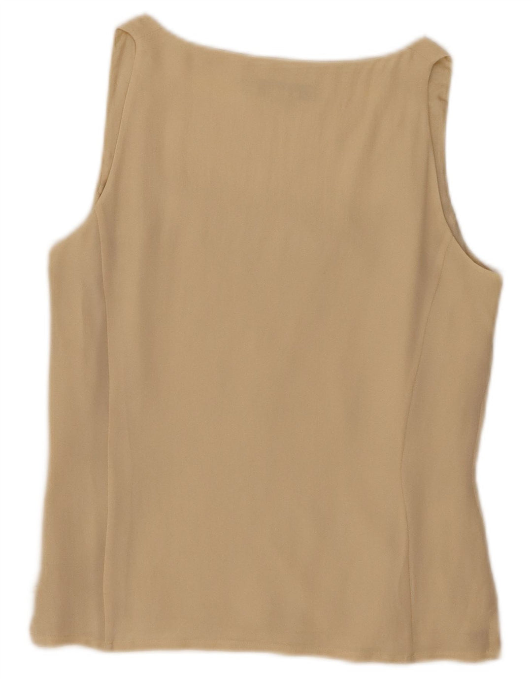 Blunauta Femme Chemisier Sans Manches Top IT 42 Soie Beige Moyen