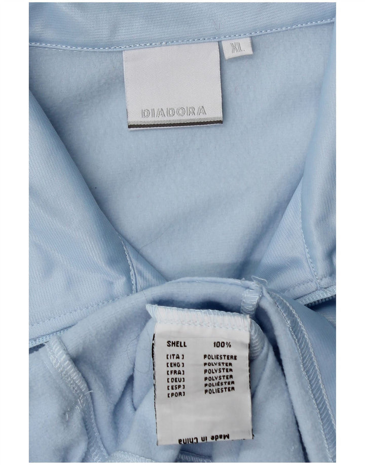 Diadora Veste de survêtement pour femme UK 18 XL Bleu Polyester