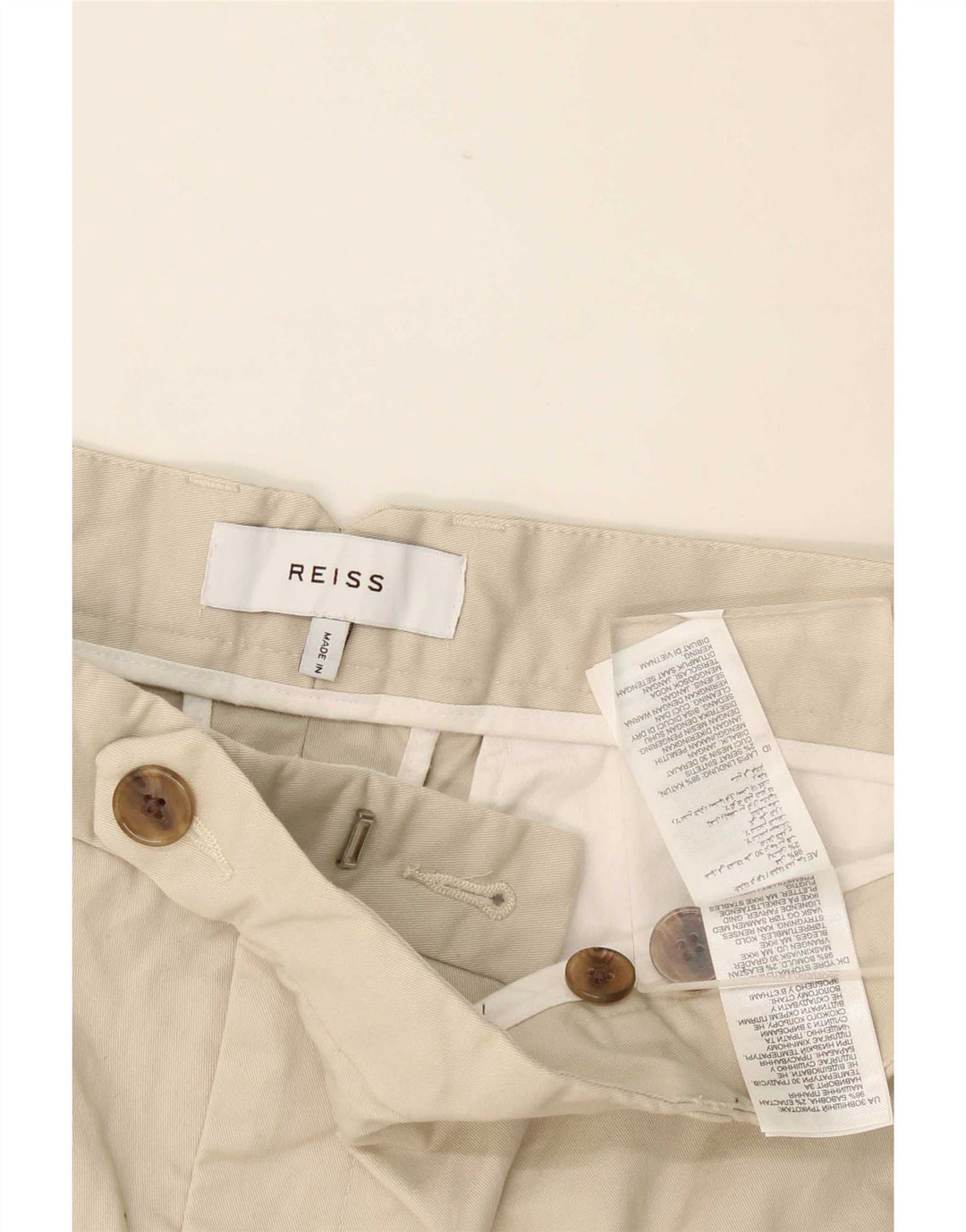 Reiss Short Chino Homme W36 Large Beige Coton