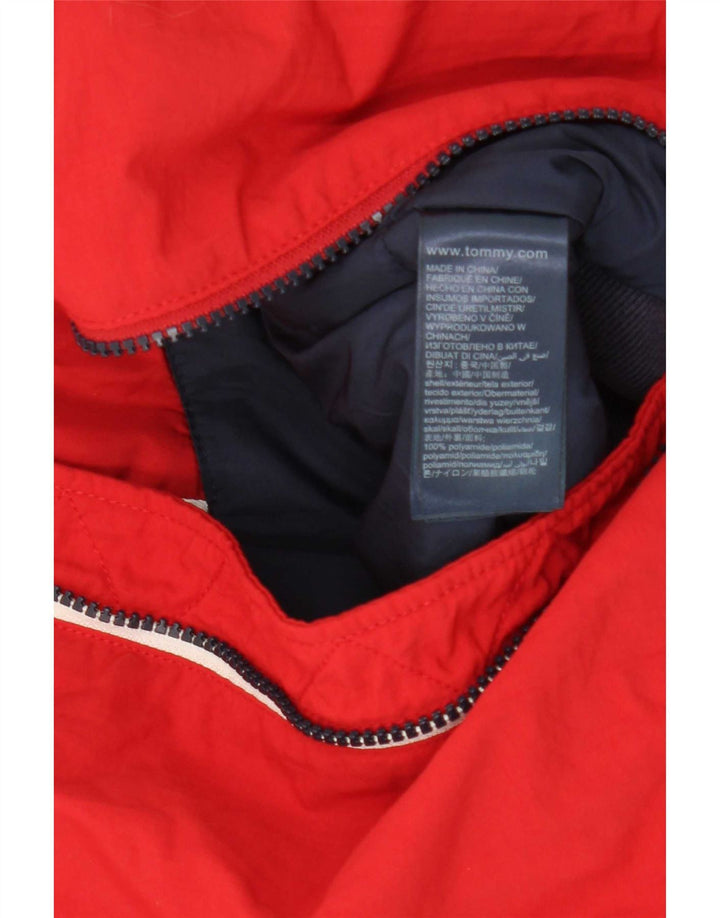 Tommy Hilfiger Veste Bomber Homme UK 36 Petit Rouge Polyamide