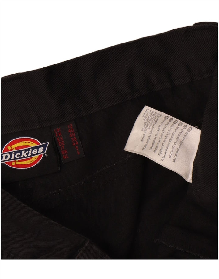 Dickies Pantalon cargo droit pour femme UK 12 Medium W36 L31 Noir Polyester