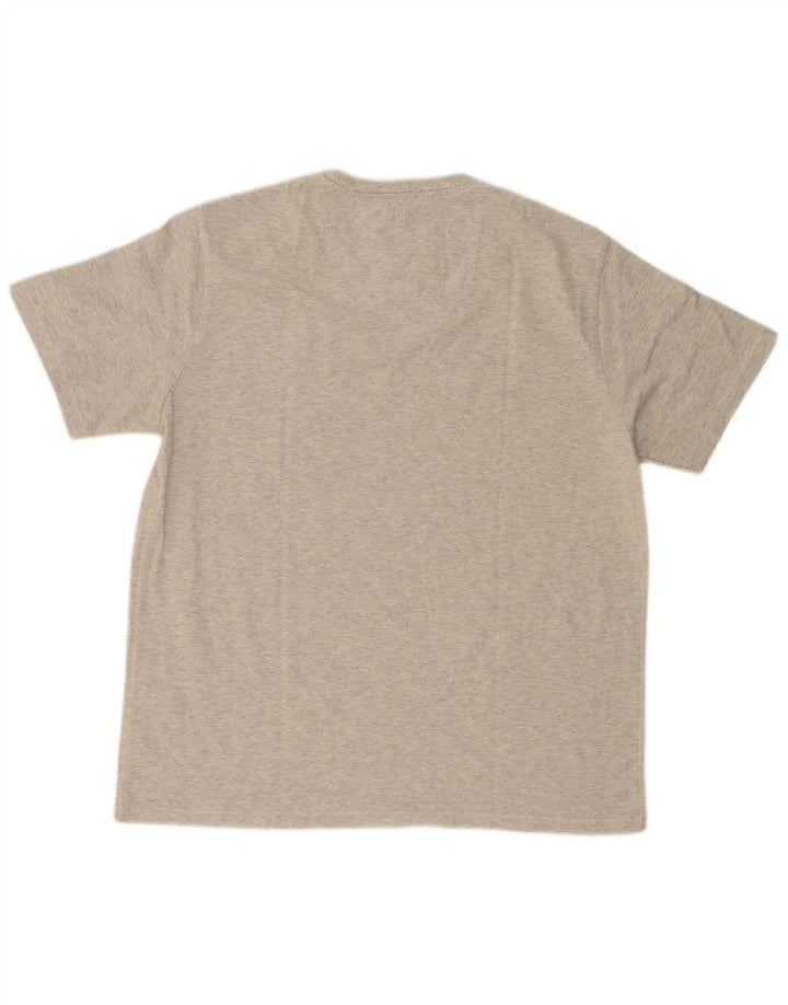 FAT FACE T-Shirt Graphique Homme Grand Gris Moucheté Coton