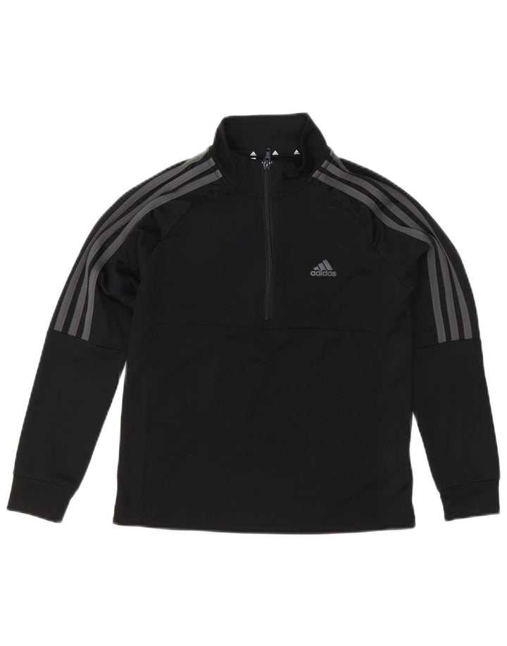 Adidas Haut de survêtement Aeroready pour garçon avec col zippé 9-10 ans Noir