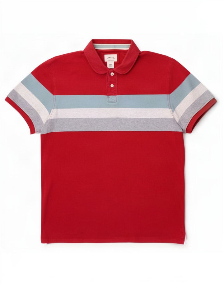 Polo Homme Fat Face Grand Coton Rayé Rouge