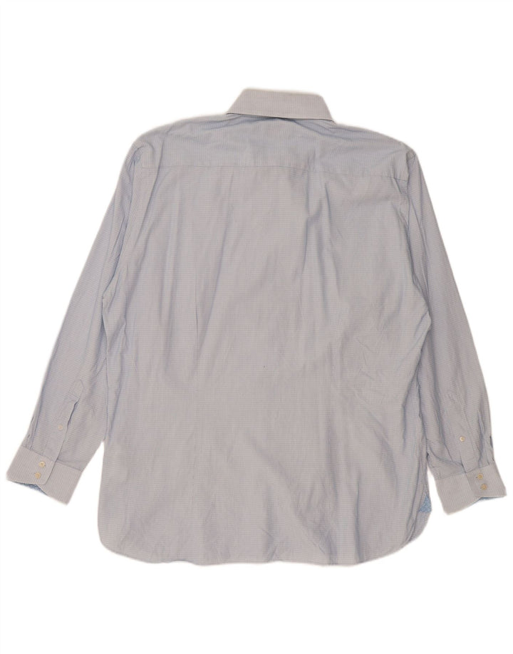 Ted Baker Chemise Homme Taille 17 1/2 XL Bleu Spotted Coton