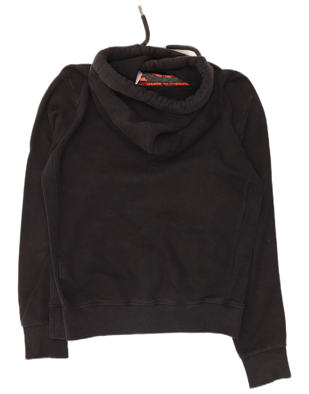SUPERDRY Pull à capuche pour homme en coton noir moyen