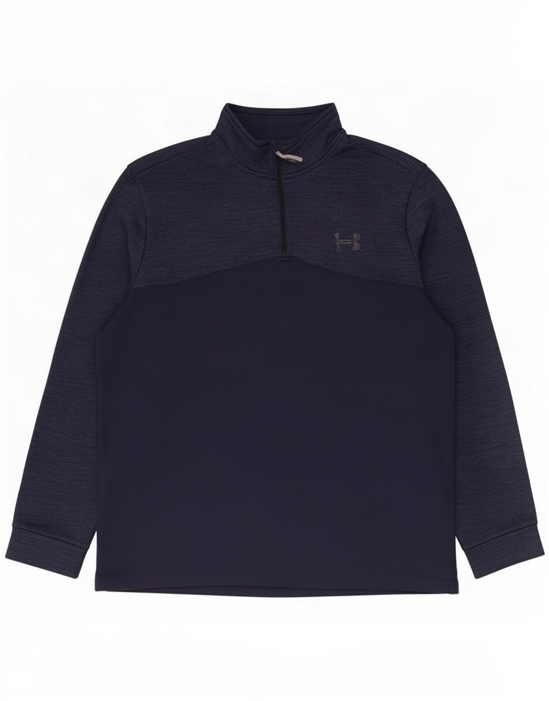 Under Armour Haut de survêtement à col zippé pour homme XL Bleu marine moucheté