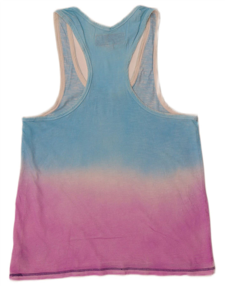 Superdry Débardeur Graphic Homme Petit Bleu Colorblock Cotton