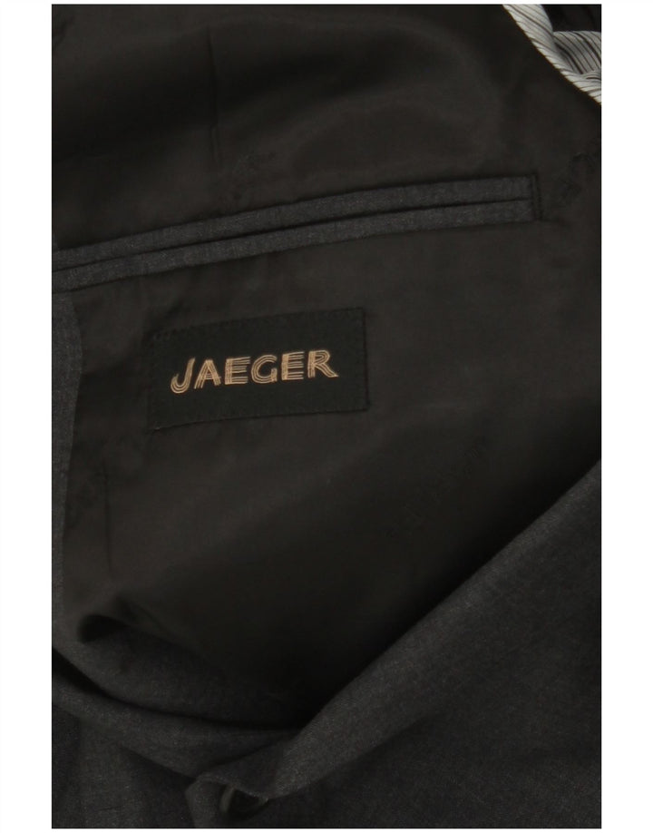 JAEGER Mens 2 Button Blazer Jacket UK 38 Medium Grey