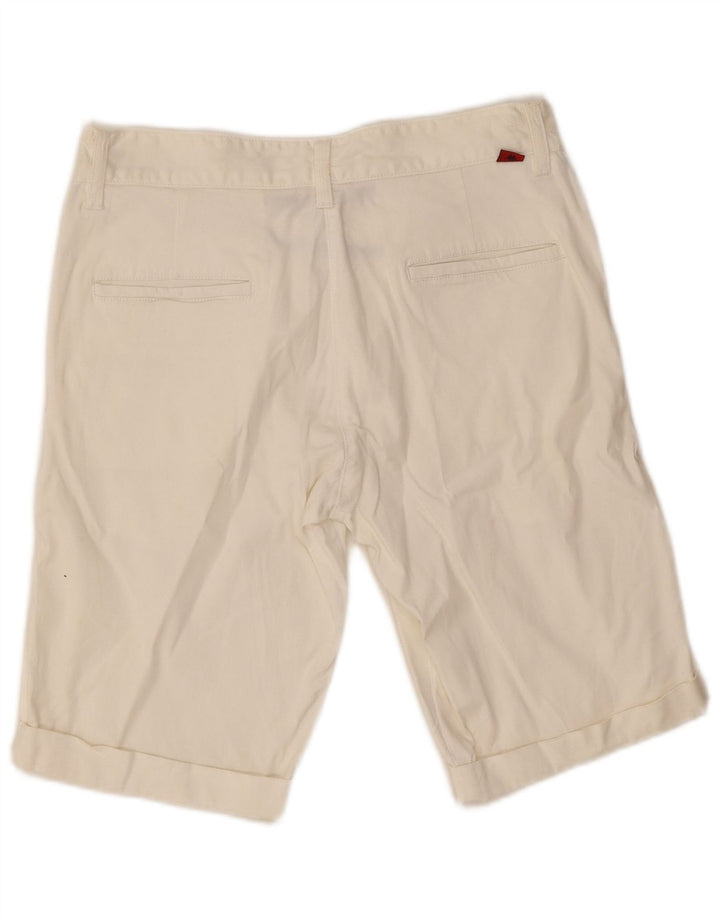 Kappa Short Chino Femme IT 42 Medium W30 Coton Blanc Cassé