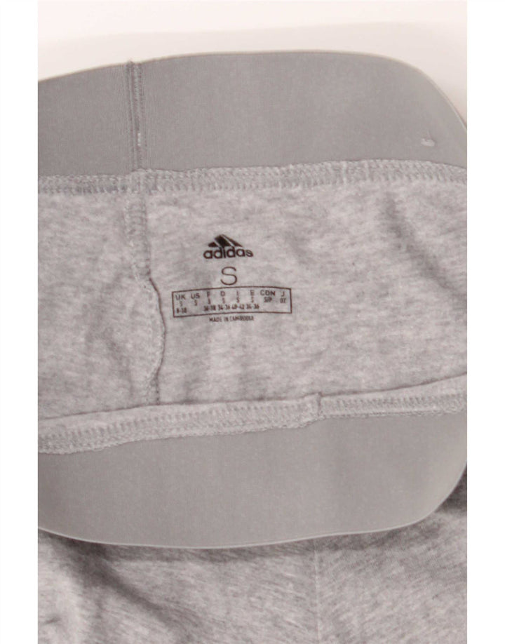 Adidas Leggings Femme UK 8/10 Petit Gris