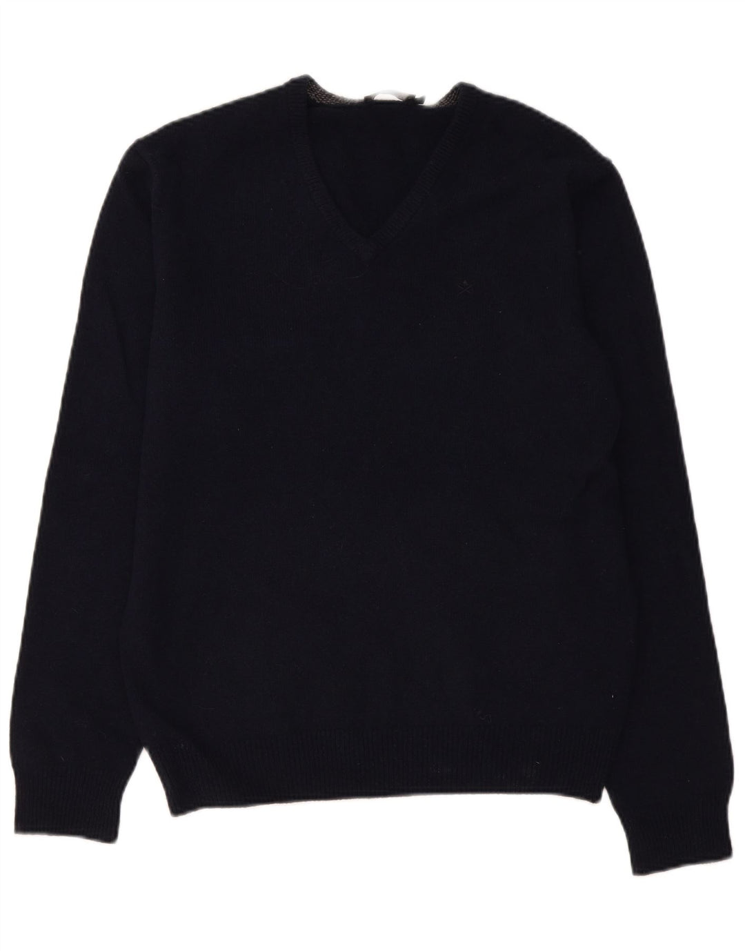 Hackett Pull Col V Homme Bleu Marine Moyen Laine d'Agneau