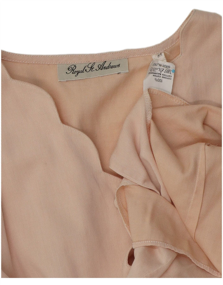 Chemisier chemise femme vintage IT 44 coton rose moyen