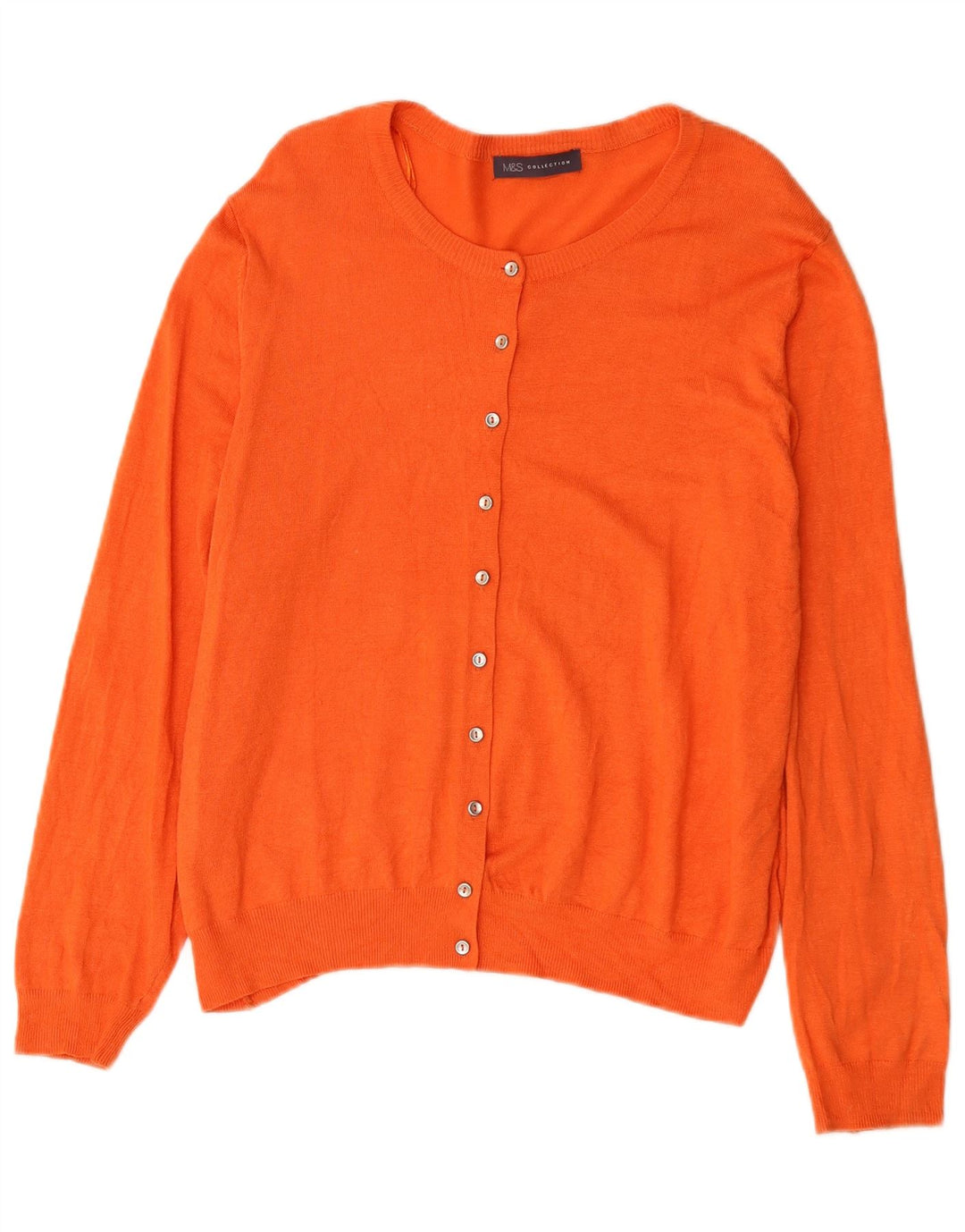 Marks & Spencer Pull Cardigan Femme UK 18 XL Orange