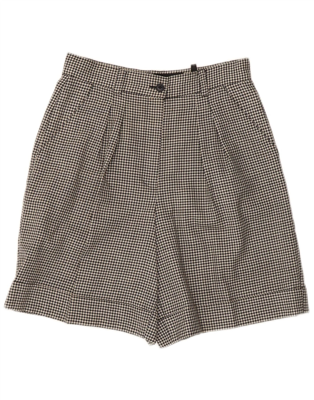 Superior Short Chino Femme IT 42 Medium W28 Pied-de-Poule Noir