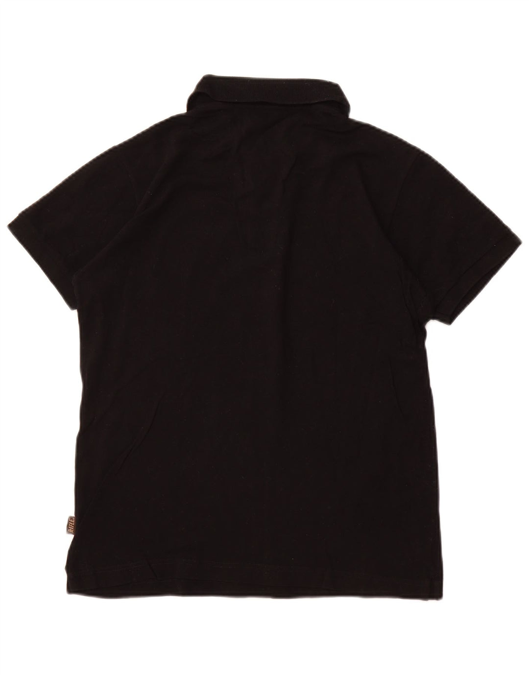 RIFLE Polo Homme Petit Noir Coton