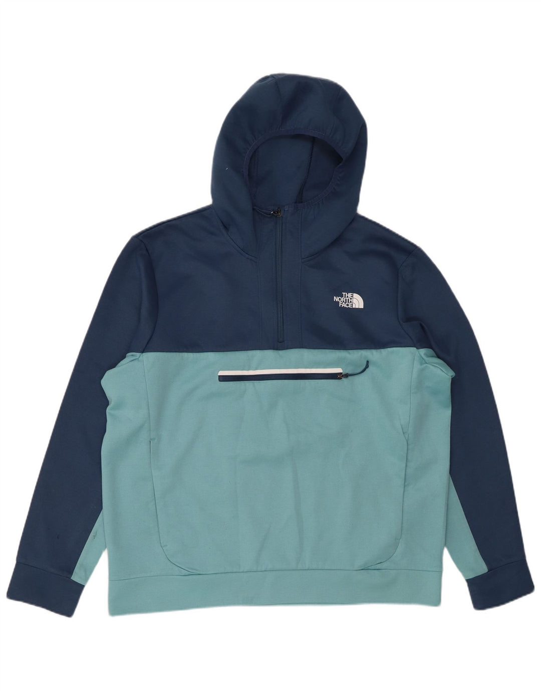 THE NORTH FACE Pull à capuche zippé pour homme XL Bleu marine Colourblock