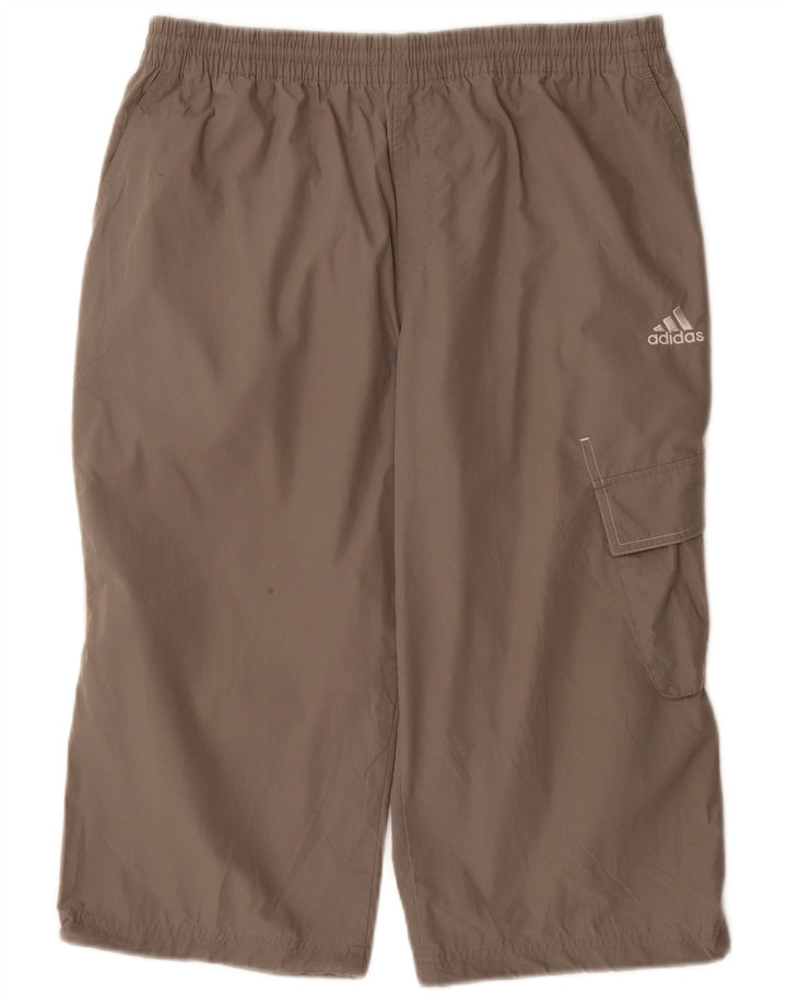 Adidas Pantalon de Survêtement Capri Cargo Homme Gris Moyen Polyester