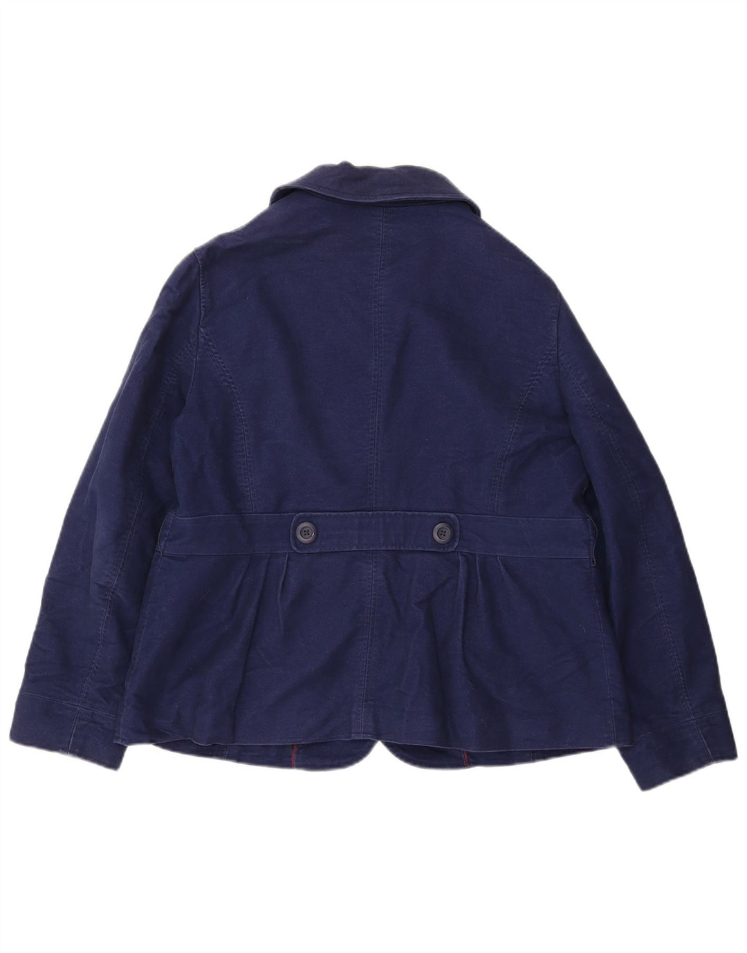 L.L.Bean Veste blazer à 5 boutons en jean pour femme, taille L, bleu marine, taille 16