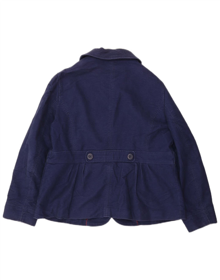 L.L.Bean Veste blazer à 5 boutons en jean pour femme, taille L, bleu marine, taille 16