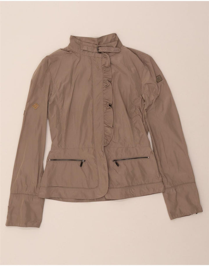 Cerruti 1881 Blouson Bomber Femme IT 44 Beige Moyen Polyester
