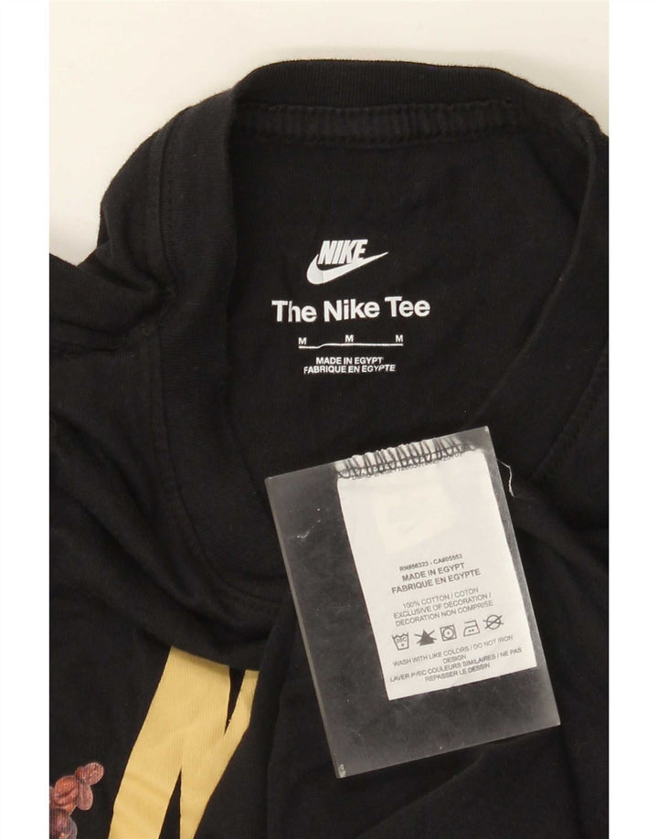 Nike T-shirt graphique pour homme en coton noir moyen