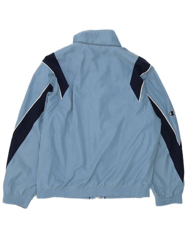 Champion Veste de Survêtement Homme Bleu Moyen Polyester Colorblock