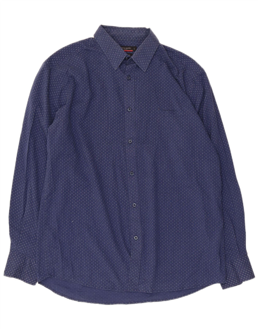 Pierre Cardin Chemise Coupe Régulière Homme Grand Bleu Marine Floral Polyester